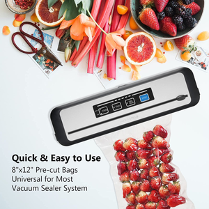 Sac sous vide commercial de qualité supérieure 28 x 41 cm, épaisseur 3 mil, format gallon, pré-découpé, en plastique pour la sécurité alimentaire - Product Image 4