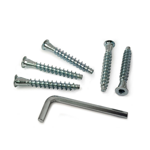 Tornillo Autorroscante de Cabeza Plana, Tornillo Euro Hexagonal para Madera, Tornillo de Conexión para Muebles, Tornillo Confirmat - Product Image 3