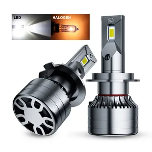 Kit de farol de led automotivo, lâmpada automotiva, led, 80w, h4, h7, h11, 9005, farol de milha