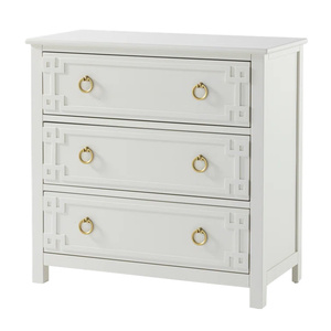 Antique <strong>Designs</strong> White Wooden Chest of 3 Drawers <strong>Closet</strong> With Drawers Dresser of Drawers Wardrobe Cabinet Furniture - Product Image 4