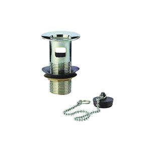 Bonde de vidage pour lavabo avec siphon en silicone pour salle de bain et baignoire, sans raccord de 1 pouce - Product Image 1