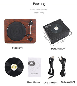 Loa Có Thể Sạc Lại BT Thông Minh Cổ Điển Giá Rẻ Nhất Loa Phong Cách Máy Nghe Nhạc Mini Loa Bluetooth Vinyl Cổ Điển Di Động - Product Image 5