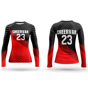 Высококачественная волейбольная трикотажная Женская волейбольная Одежда дышащая волейбольная форма с длинным рукавом - Product Image 3