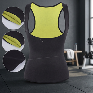 Custom Made Unisex Spandex/Polyester Breathable High Support Eco-Friendly Reversible Quick Dry Plus Size Sauna Tank <b>Top</b> Corset - Product Image 3