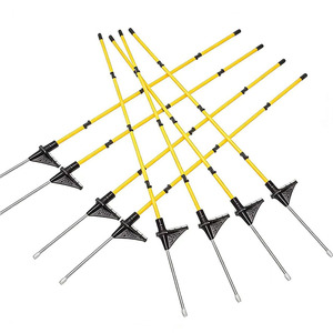 Poteau de clôture électrique en fibre de verre pour ferme et pâturage, clôture temporaire - Product Image 1