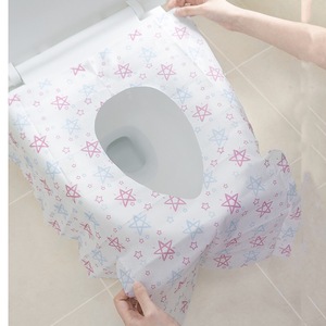 Imperméable Jetable Imprimé Non-tissé Papier Housses <span class=keywords><strong>de</strong></span> Siège <span class=keywords><strong>de</strong></span> Toilette Jetables - Product Image 4
