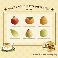 MOLYNK Superzachte Langzaam Terugverende Fruit PU Squishy Stressverlichtende Ventilatie Fidget Toys Schattige Fruit Blind Box Collectible Speelgoed voor Meisjes & Jongens