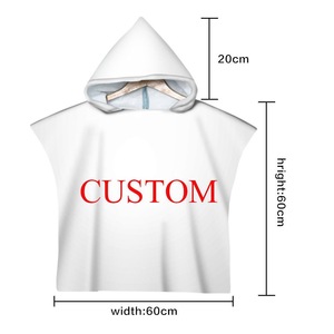 2024 Hữu Cơ sợi nhỏ thấm tùy chỉnh khăn mui xe bãi biển Poncho đáng yêu Toddler Muslin Poncho hoodie khăn cho trẻ em bơi Khăn - Product Image 2