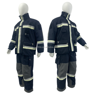 Combinaison <span class=keywords><strong>de</strong></span> pompier EN469 NOMEX IIIA, veste et pantalon <span class=keywords><strong>de</strong></span> pompier, équipement <span class=keywords><strong>de</strong></span> lutte contre les incendies résistant aux flammes, casque, gants, cagoule, bottes, SCBA S20 - Product Image 3
