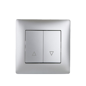 Interruptores de tipo de <span class=keywords><strong>descanso</strong></span> de Material de PC estándar europeo de fábrica Interruptor de cortina de uso doméstico de 10A 250V ~ con interruptores de pared de resorte - Product Image 1