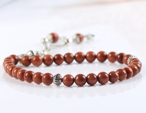 Misbaha all'Ingrosso in Pietra Arenaria Oro/Blu/Verde, Perline di Preghiera Islamiche, Tasbih Musulmano, Rosario Tasbeeh - Product Image 4