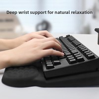 Support de clavier mécanique, support de poignet pour ordinateur de bureau, support de poignet en mousse à mémoire de forme, tapis de souris ergonomique en gros