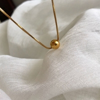 Collier Bowei au design de niche, pendentif rond, minimaliste et polyvalent, style vintage, perle