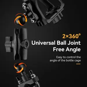 ROCKBSROS titanio fibra de carbono botella de agua jaula bicicleta motocicleta carga lateral portabotellas - Product Image 4