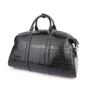 Personalizado de lujo de <span class=keywords><strong>piel</strong></span> de cocodrilo genuina de cuero duradero hombres mujeres Unisex llevar en Boston Duffle <span class=keywords><strong>bolsa</strong></span> de <span class=keywords><strong>viaje</strong></span> bolso - Product Image 2