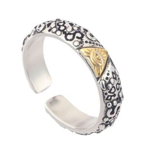 Vintage Egypt Pyramid All-Seeing Eye Illuminati <b>Ring</b> Punk Egyptian Triangle Opening <b>Adjustable</b> <b>Rings</b> Anillo Hombre Bijoux - Product Image 5