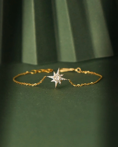 Bracelet Radiant Star Premium Or – Élégant Bracelet Breloque Céleste – Bijou de Luxe Tendance – Bracelet Motif Étoile Stylé - Product Image 4