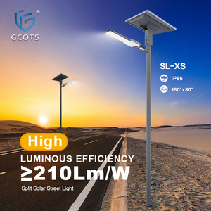 Gcots IP66อลูมิเนียมกันน้ำกลางแจ้งที่จอดรถถนน60W 80W ไฟถนนสองทางพลังงานแสงอาทิตย์ - Product Image 1
