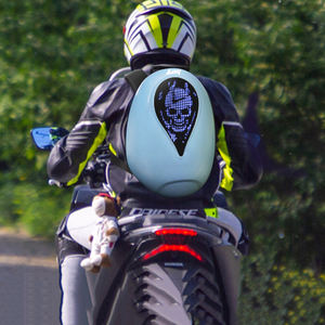 Unisex Remote Control Half Helmet App Programming Led Bag New Fashion Motorbike Riding Backpack <b>Waterproof</b> Led Knight <b>Back</b> <b>Pack</b> - Product Image 1