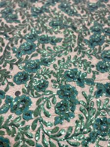 Stile popolare di colore verde scuro paillettes ricami uniti arabi emirati abiti da sposa ricami in pizzo per abito da donna - Product Image 2