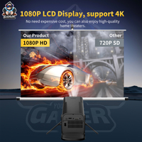 HCS350 Pro+ Tragbare TV-Spielkonsole Projektor Android Smart Home Theater 30K+ Integrierte Spiele 8GB WLAN Multiplayer TF-Erweiterung