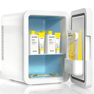 4L Nhân Đôi Cử<span class=keywords><strong>a</strong></span> Với Đèn LED 12V Và 110V Hai Điện <span class=keywords><strong>Make</strong></span> Up Sử Dụng <span class=keywords><strong>Mini</strong></span> Mỹ Phẩm Tủ Lạnh - Product Image 4