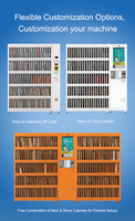 Mesin Penjual Otomatis 24 Jam Cerdas dengan 95 Loker untuk Koran, Buku Perpustakaan, dan Barang Lainnya, Dilengkapi Kode QR, Kartu Kredit & Koin untuk Sekolah