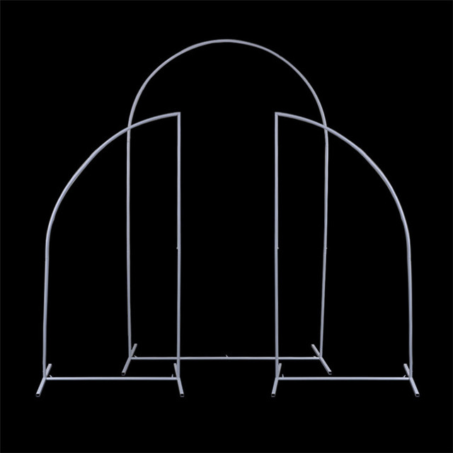 Set of 3 Backdrop Iron Prop Decor Arch Stand Metal Gold Centerpiece Flower Stand for Wedding Party Events