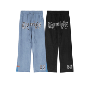 Jeans da uomo Jeans oversize con stampa Hip Hop Jeans in Denim per uomo sostenibile pantaloni larghi per uomo - Product Image 3