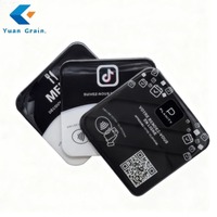 Mini-étiquettes RFID intelligentes NFC en époxy, autocollants de table, puce NTAG213, carte de membre personnalisable, carte de visite, utilisation pour les paiements dans les restaurants