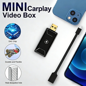 Box <span class=keywords><strong>Video</strong></span> Intelligente per Auto, Adattatore Wireless CarPlay, Box AI Android Auto con Netflix <span class=keywords><strong>YouTube</strong></span> TikTok, Compatibilità Universale, Garanzia di 1 Anno - Product Image 2