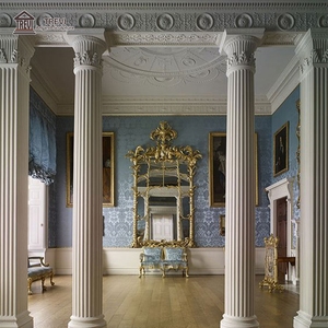 Colonna di capitale della colonna di marmo naturale rotonda decorativa di nozze di progettazione occidentale italiana da vendere - Product Image 4