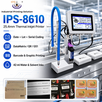 Imprimante à jet d'encre thermique TIJ IPS-8610, machine de codage TIJ en ligne haute vitesse de 25,4 mm pour l'impression de dates, de lots et de codes-barres