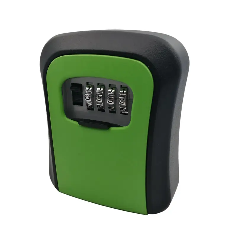 Key storage box with 4 code combination lock safe wall mount key safe
