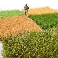 Tapis d'herbe déchirable 8 mm pour maquettes ferroviaires HO et N, matériel de bricolage pour modèles réduits de trains et paysages