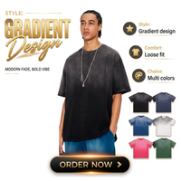 T-shirt d'été épais pour homme, col rond, 100% coton, couleur unie, anti-plis, prélavé, coupe ample, style streetwear, grande taille