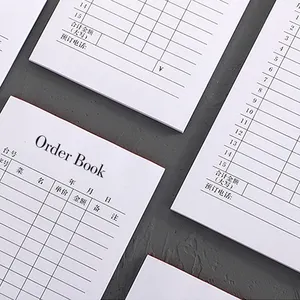 carbonless mini restaurant menu order cheak goods delivery receipt book printing