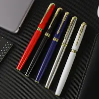 Material escolar e escritório, caneta profissional personalizada, vermelha, azul, prata, dourada