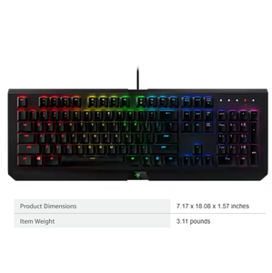 Teclado Mecánico para Juegos Razer <span class=keywords><strong>BlackWidow</strong></span> X <span class=keywords><strong>Chroma</strong></span> RGB 104, Plug and Play para Escritorio - Product Image 2