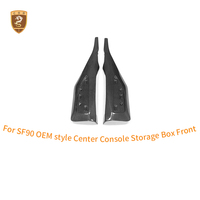 Panneaux latéraux de console centrale en fibre de carbone sèche pour Ferrari SF90, section avant de la selle centrale, kits d'intérieur de voiture