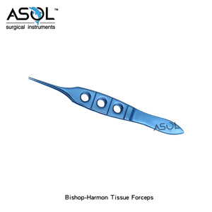 Fórceps de tejido médico Bishop Harmons con fórceps de vendaje de dientes estándar 1x2 <span class=keywords><strong>instrumentos</strong></span> quirúrgicos - Product Image 2