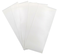 5 feuilles/250 pièces ventilateurs de cils stockage papier carte Double face ruban adhésif cils préfabriqué support de ventilateur cils outil et accessoires
