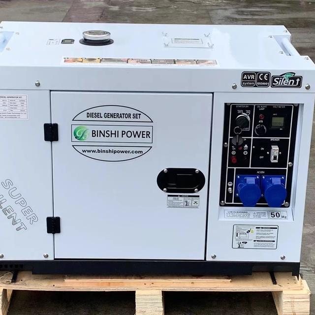 Top Portable 9kw 9kva 10kw 12kva Super Silent Diesel Generator with ATS for House Power Backup 5kw-20kw
