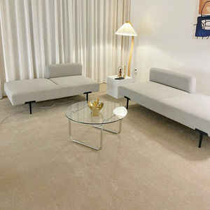 Tapis de luxe moderne en nylon à poils coupés et longs, couleur unie, très résistant à la saleté, adapté aux animaux domestiques, antidérapant, idéal pour hôtels et salons – Meilleures ventes - Product Image 1