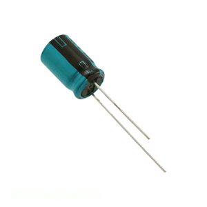 ตัวเก็บประจุแบบมีรูผ่านทางเรเดียลคาปาซิเตอร์แบบมีรูรับแสง22 uF 20% 100V - Product Image 1