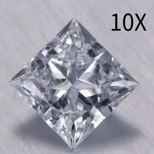 Lot de 2 diamants polis synthétiques, coupe ronde, de couleur blanche - Product Image 4