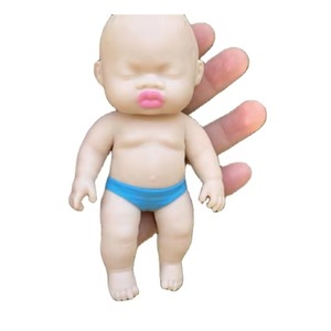 Muñeca de TPR Suave del Tamaño de la Palma de la Mano, Rellena de Arena, de Rebote Lento, Agradable al Tacto y Elástica, Juguete Antiestrés para Juegos de Imitación - Product Image 6