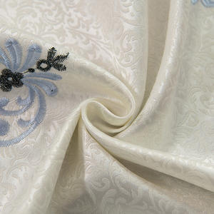 Rideaux de salon de luxe de style européen de haute qualité, brodés, 3 m, avec cantonnière - Product Image 6