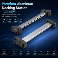 Station d'accueil USB-C 9 en 1, HDMI 4K*60Hz, USB3.2 Gen2 10 Gbps, Ethernet 1000M, lecteur de cartes SD TF, PD 90W, station d'accueil USB-C pour ordinateur portable