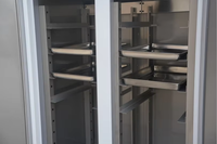 Guangzhou usine industrie GN2/1 double porte solide refroidisseur vertical pour restaurant
